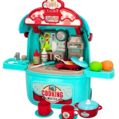 Cocina de juguete portátil 2 en 1 c/luz y sonido My Home Colors
