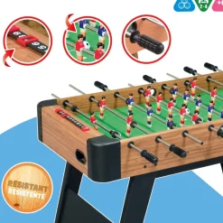 Futbolín de madera con patas 121x61x81 cm CB Games