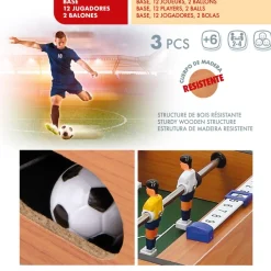 Futbolín de madera sobremesa 30x51x11 cm CB Games