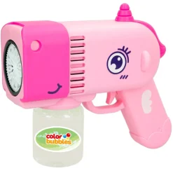 Pistola de pompas de jabón recargable unicornio 18 cm Color Bubbles